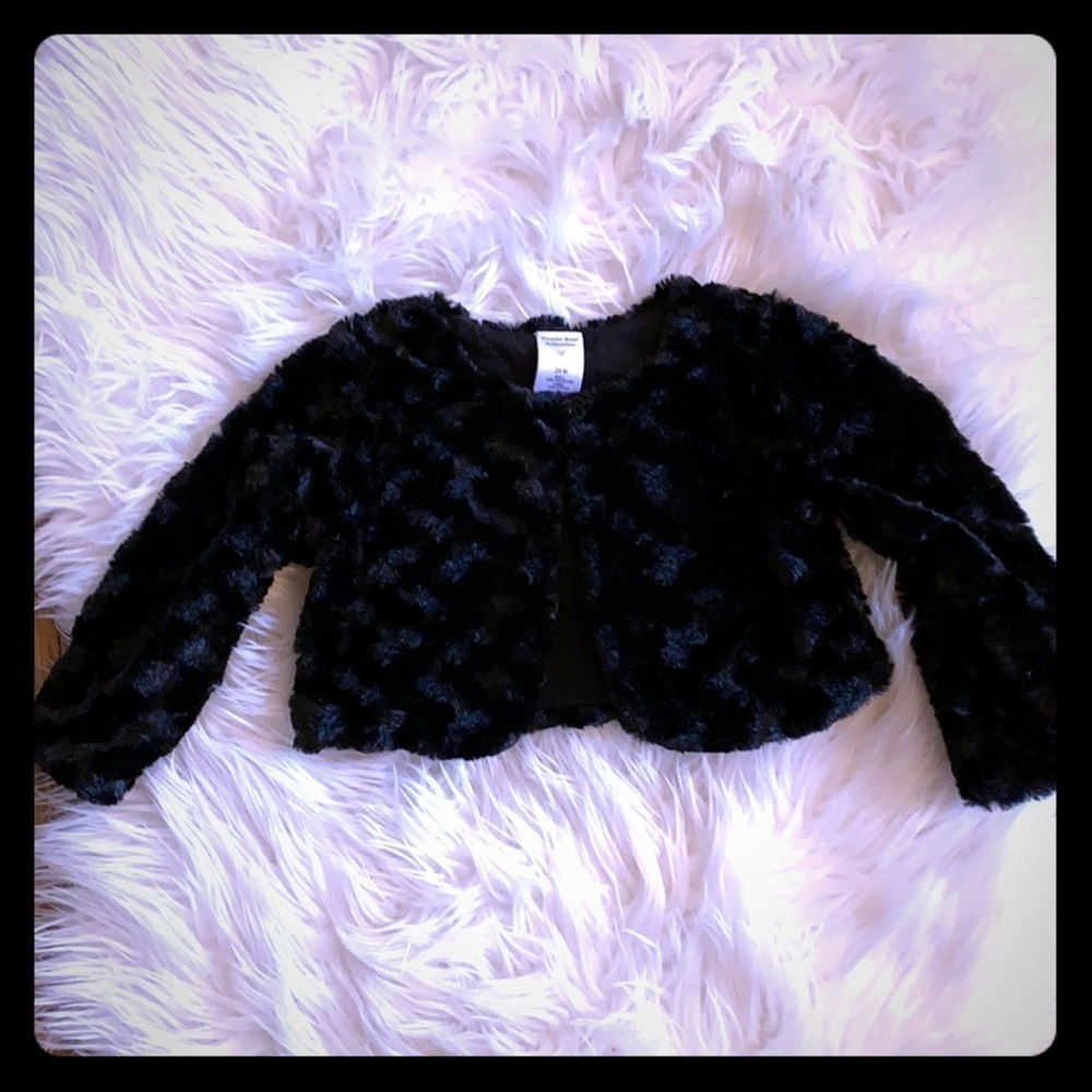 Fluffy Black Shrug Sweater